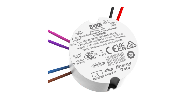 BOKE DRL(S) Series DALI-2 DT6 LED driver