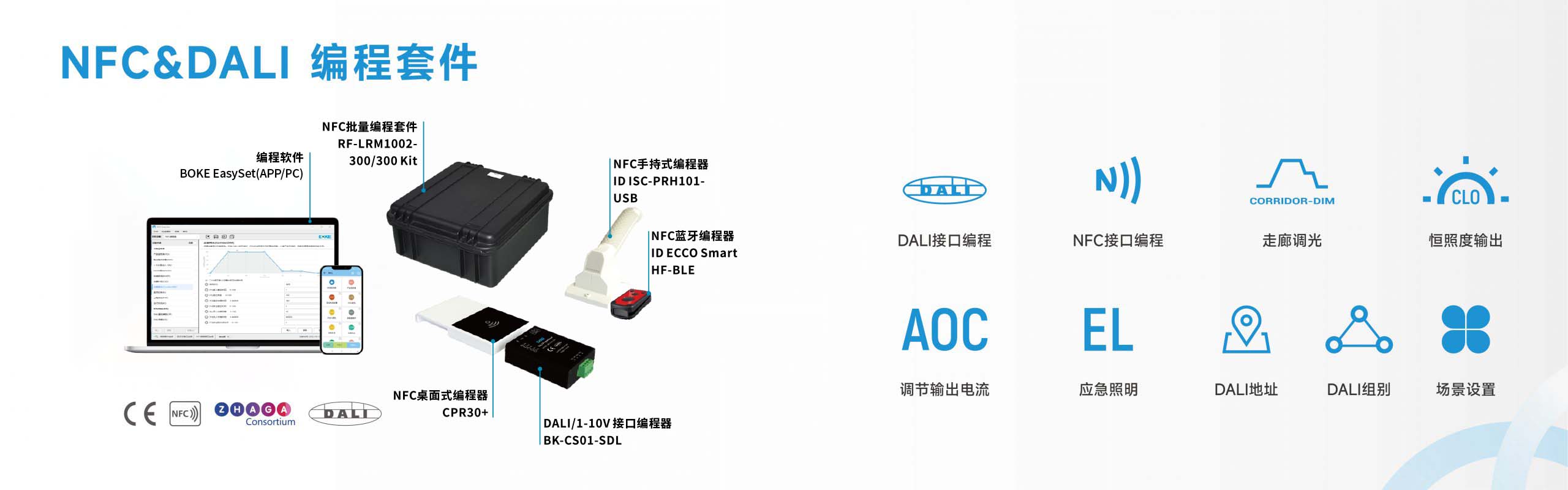 NFC & DALI 编程套件